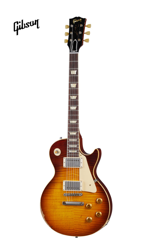 GIBSON 1959 LES PAUL STANDARD REISSUE HEAVY AGED ELECTRIC GUITAR - SLOW ICED TEA FADE - Music Bliss Malaysia