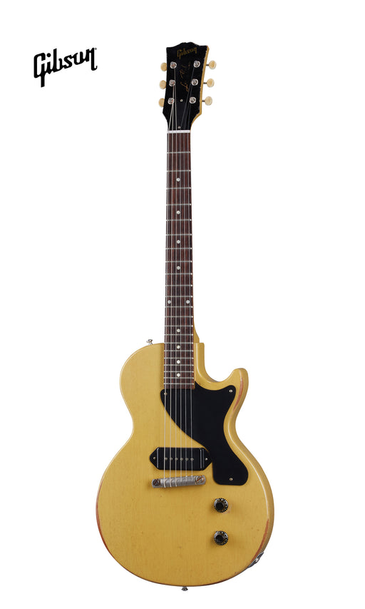 GIBSON 1957 LES PAUL JUNIOR SINGLE CUT REISSUE HEAVY AGED ELECTRIC GUITAR - TV YELLOW - Music Bliss Malaysia