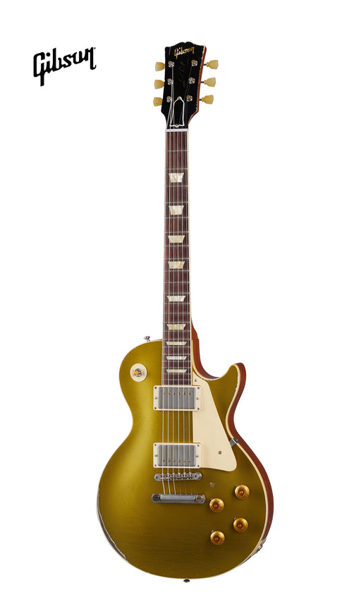 GIBSON 1957 LES PAUL GOLDTOP REISSUE ULTRA HEAVY AGED ELECTRIC GUITAR - DOUBLE GOLD - Music Bliss Malaysia