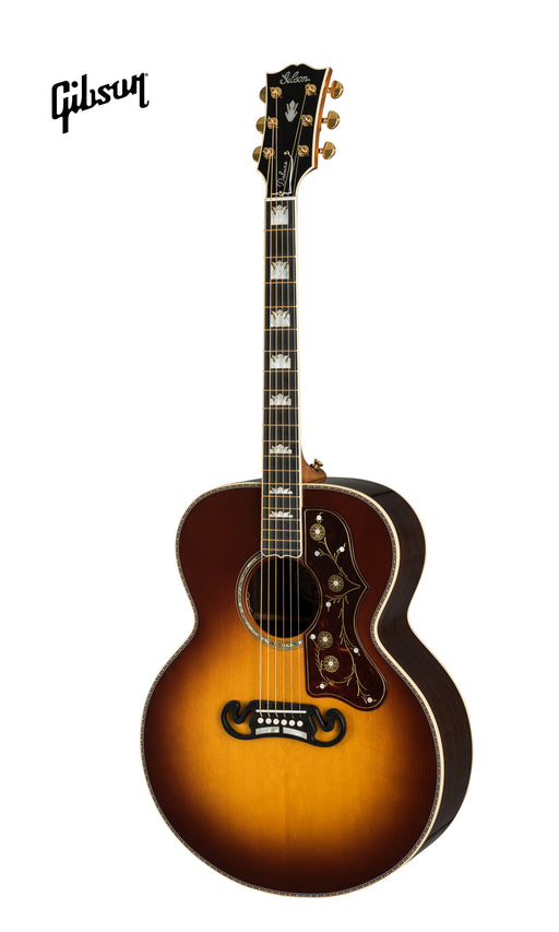GIBSON SJ-200 DELUXE ROSEWOOD ACOUSTIC-ELECTRIC GUITAR - ROSEWOOD BURST - Music Bliss Malaysia