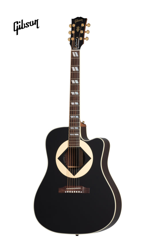 GIBSON JERRY CANTRELL SONGWRITER ACOUSTIC-ELECTRIC GUITAR - EBONY - Music Bliss Malaysia