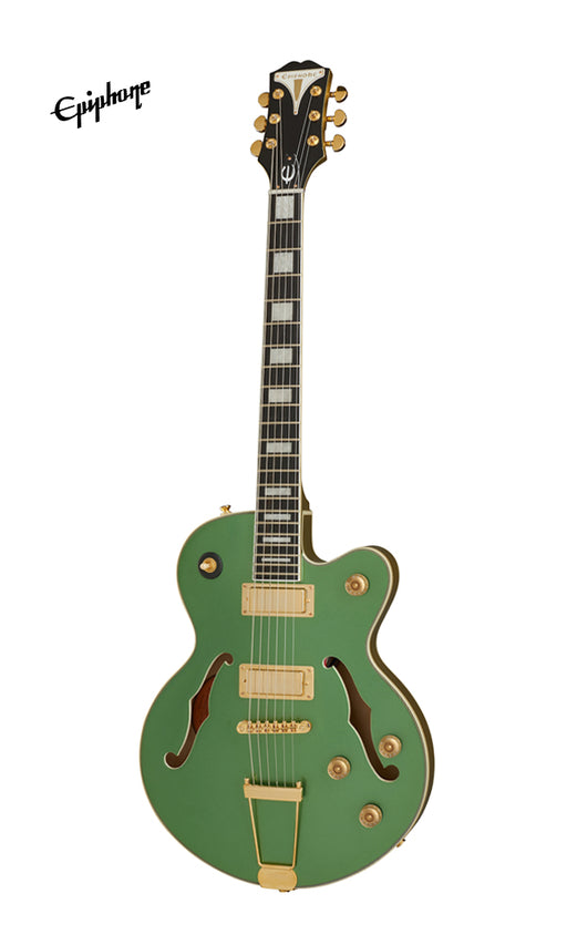 Epiphone Uptown Kat ES Semi-Hollowbody Electric Guitar - Emerald Green Metallic - Music Bliss Malaysia