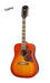 Epiphone Hummingbird 12-String Acoustic-Electric Guitar - Aged Cherry Sunburst Gloss - Music Bliss Malaysia