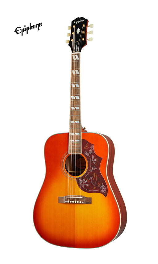 Epiphone Hummingbird Acoustic Guitar - Aged Cherry Sunburst Gloss - Music Bliss Malaysia