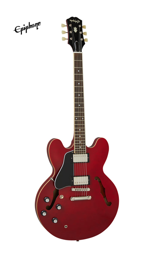 Epiphone ES-335 Left-Handed Semi-Hollowbody Electric Guitar - Cherry - Music Bliss Malaysia