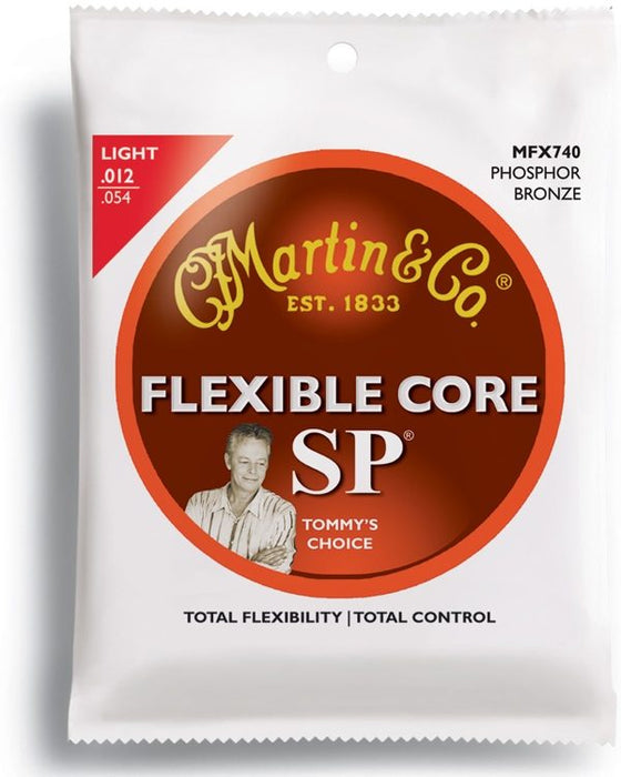 Martin MFX740 Flexible Core Phosphor Bronze Light Acoustic Strings - Music Bliss Malaysia