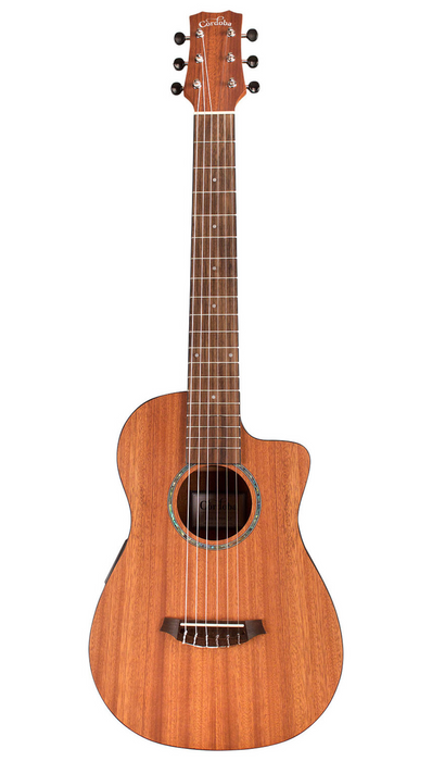 Cordoba Mini II MH-CE - Mahogany Top, Mahogany Back & Sides Nylon-string Acoustic-electric Guitar - Mahogany - Music Bliss Malaysia