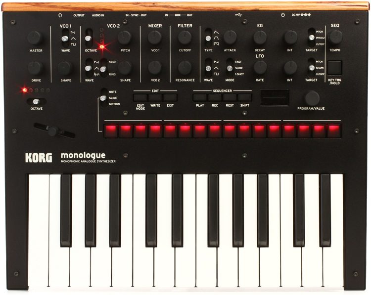 Korg monologue Analog Synthesizer - Black with 0% Instalment - Music Bliss Malaysia