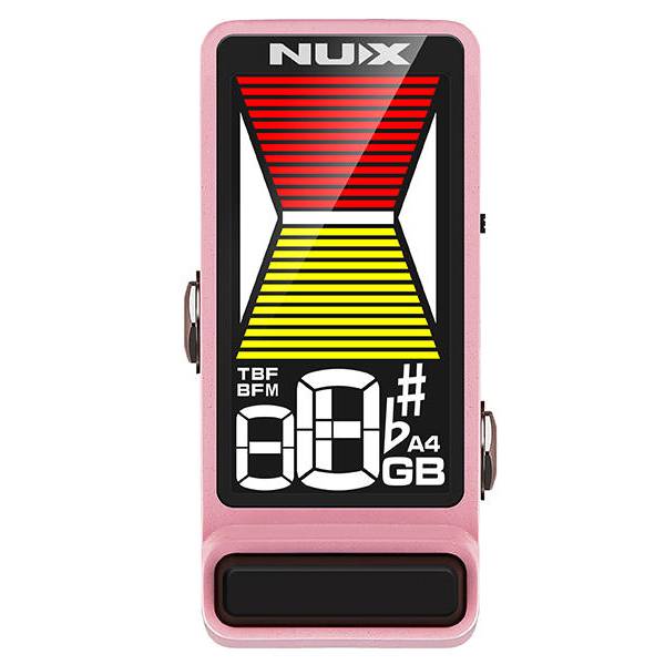 NUX NTU-3 Flow Tune True And Buffered Bypass Mini Guitar Pedal Tuner - Pink - Music Bliss Malaysia