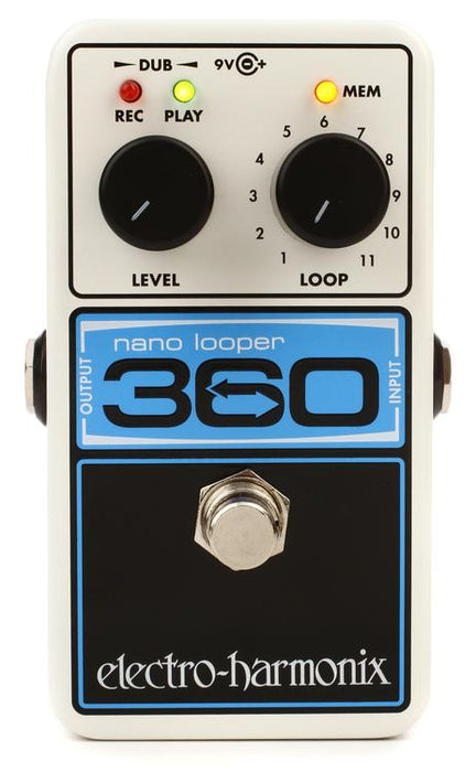 Electro Harmonix Nano Looper 360 Looping Pedal for Guitar or Bass (Electro-Harmonix / EHX) *Crazy Sales Promotion* - Music Bliss Malaysia