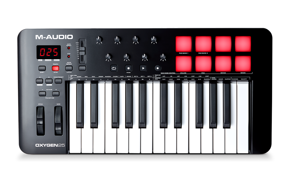 M-Audio Oxygen 25 MKV 25-key Keyboard Controller - Music Bliss Malaysia