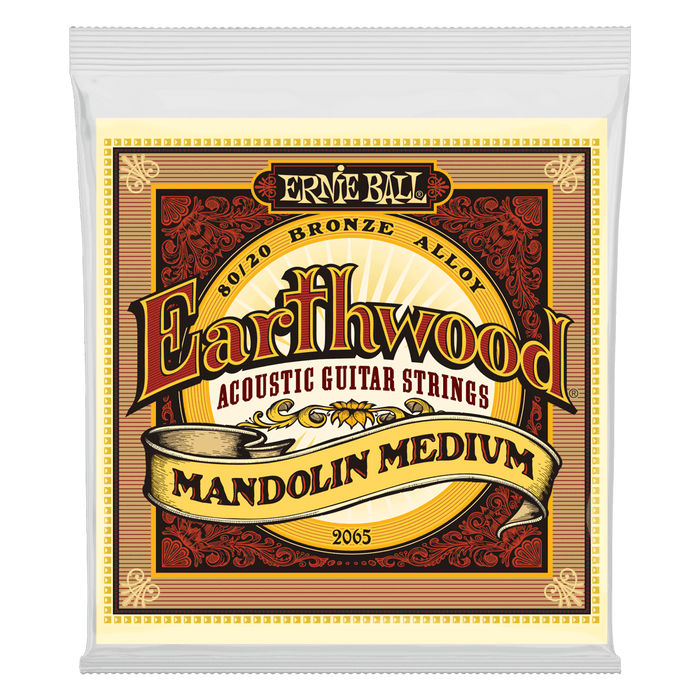 Ernie Ball 2065 Earthwood Mandolin Medium Loop End 80/20 Bronze (10-36) - Music Bliss Malaysia