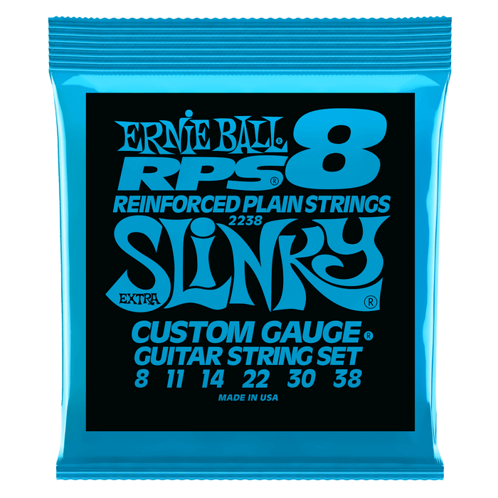 Ernie Ball 2238 Extra Slinky RPS Nickel Wound Electric Guitar Strings (8-38) - Music Bliss Malaysia