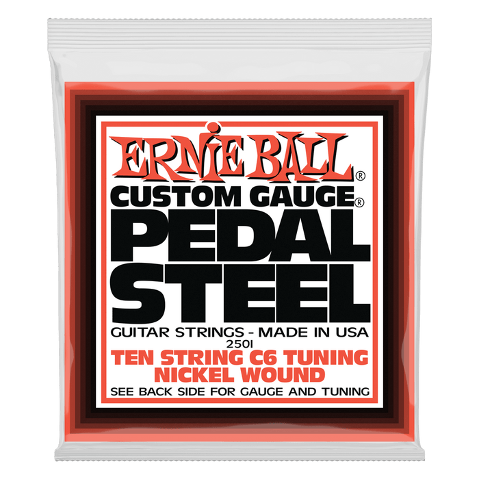 Ernie Ball 2501 Pedal Steel 10-string C6 Tuning Nickel Wound Guitar Strings (12-66) - Music Bliss Malaysia