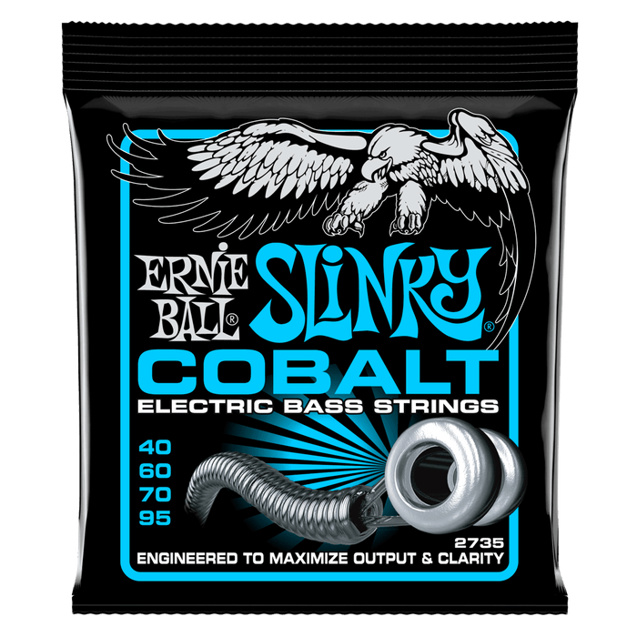 Ernie Ball 2735 Extra Slinky Cobalt Electric Bass Strings(40-95) - Music Bliss Malaysia