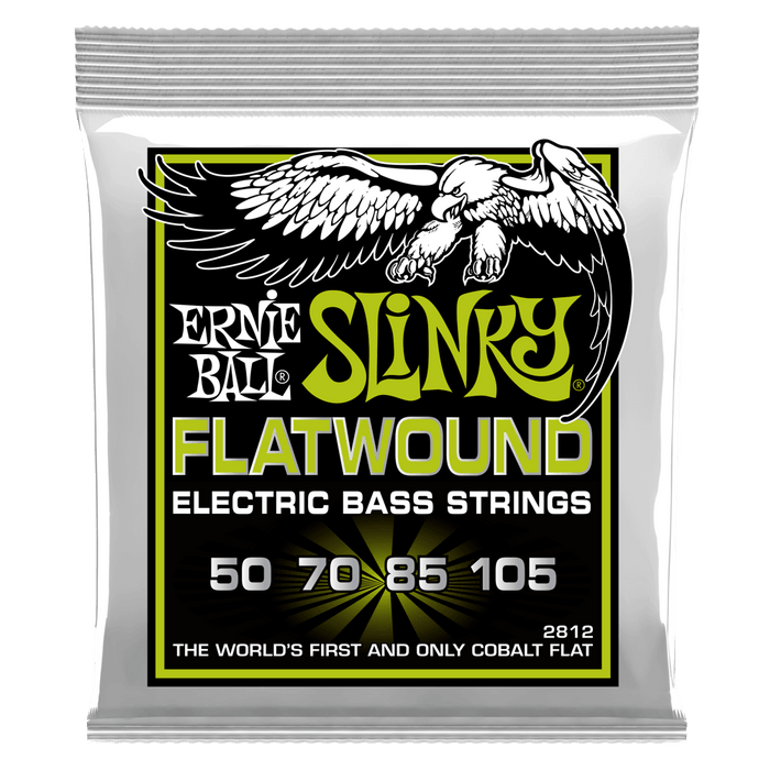 Ernie Ball 2812 Regular Slinky Flatwound Electric Bass Strings (50-105) - Music Bliss Malaysia