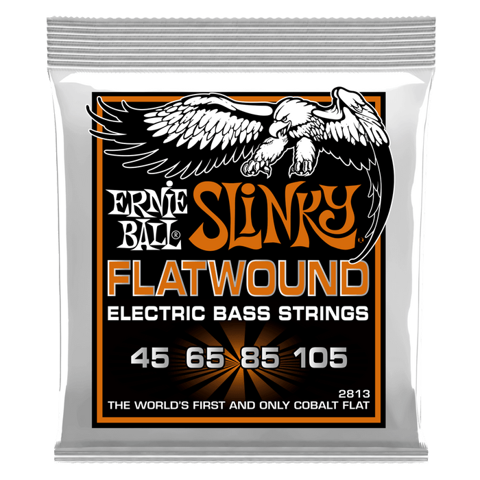 Ernie Ball 2813 Hybrid Slinky Flatwound Electric Bass Strings (45-105) - Music Bliss Malaysia