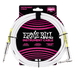 Ernie Ball 6049 10' Classic Straight / Angle Instrument Cable - White (P06049) - Music Bliss Malaysia