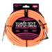 Ernie Ball 6084 18' Braided Straight / Angle Instrument Cable - Neon Orange (P06084) - Music Bliss Malaysia