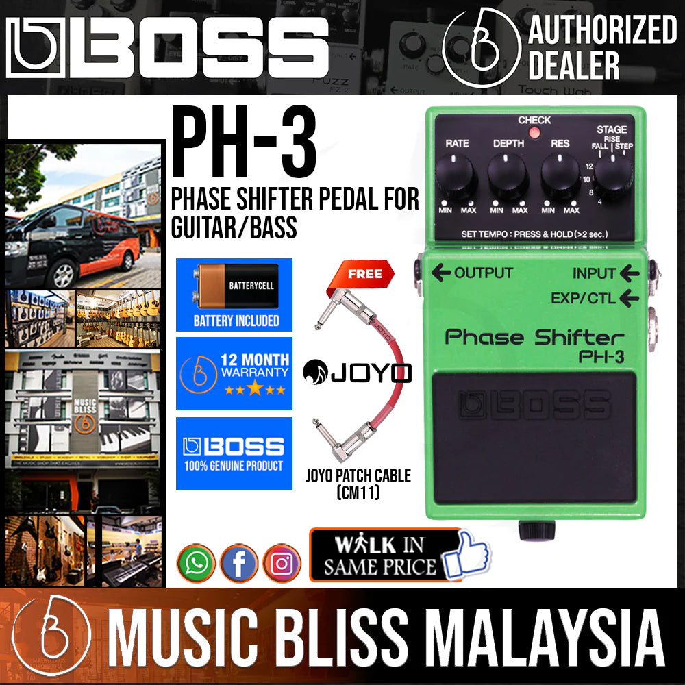 11189 BOSS PH-3 Phase Shifter Boss PH-3 Phase Shifter Pedal