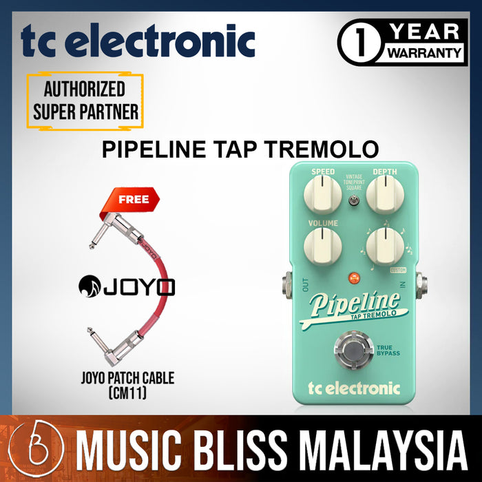 TC Electronic Pipeline Tap Tremolo Guitar Effects Pedal - Music Bliss Malaysia