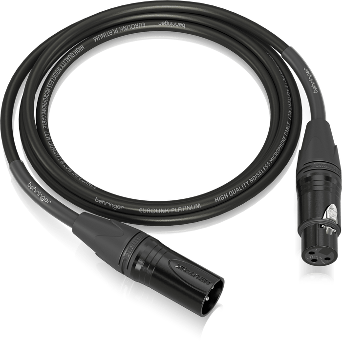 Behringer PMC-150 Platinum Performance 1.5m (5ft) Microphone Cable with XLR Connectors - Music Bliss Malaysia