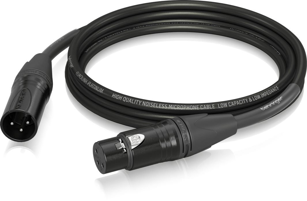 Behringer PMC-300 Platinum Performance 3m (10ft) Microphone Cable with XLR Connectors - Music Bliss Malaysia