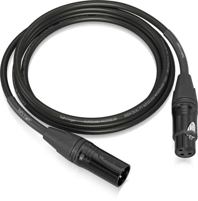 Behringer PMC-300 Platinum Performance 3m (10ft) Microphone Cable with XLR Connectors - Music Bliss Malaysia
