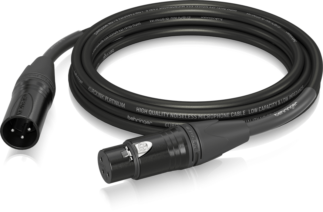 Behringer PMC-500 Platinum Performance 5m (16.4ft) Microphone Cable with XLR Connectors - Music Bliss Malaysia