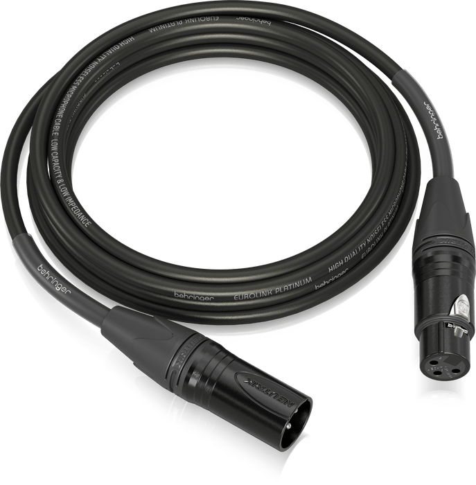 Behringer PMC-500 Platinum Performance 5m (16.4ft) Microphone Cable with XLR Connectors - Music Bliss Malaysia