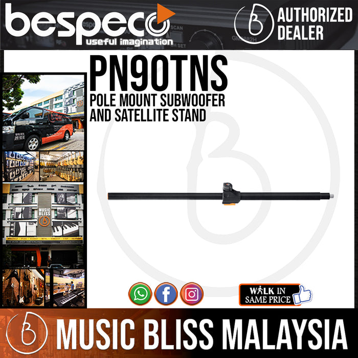 Bespeco PN90TNS Pole Mount Subwoofer and Satellite Stand (PN-90TNS) - Music Bliss Malaysia