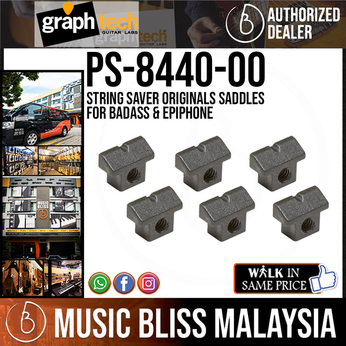 Graph Tech PS-8440-00 String Saver Saddles For Epiphone & Badass Bridge - Music Bliss Malaysia