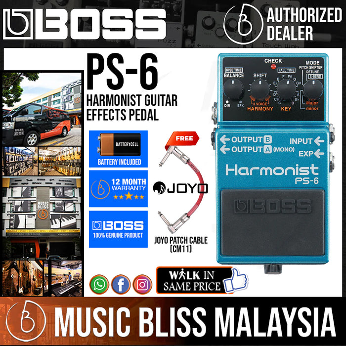 Boss PS-6 Harmonist Guitar Effects Pedal - Music Bliss Malaysia