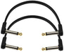 D'Addario PW-FPRR-206 Right Angle to Right Angle Flat Patch Cable - 6 inch (1-pair) - Music Bliss Malaysia