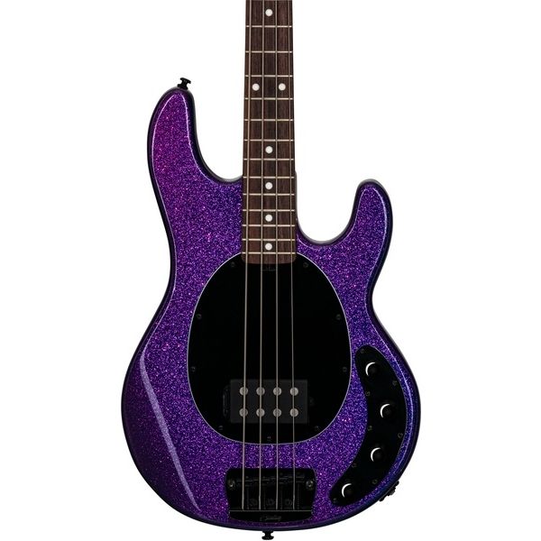 Sterling RAY34 Stingray Electric Bass Guitar - Purple Sparkle - Music Bliss Malaysia