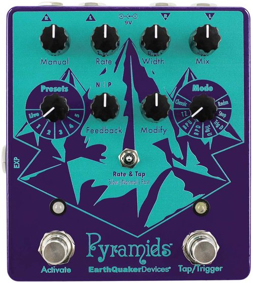 EarthQuaker Devices Pyramids Stereo Flange Pedal - Music Bliss Malaysia