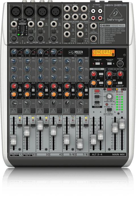 Behringer XENYX QX1204USB Mixer with USB and Effects - Music Bliss Malaysia