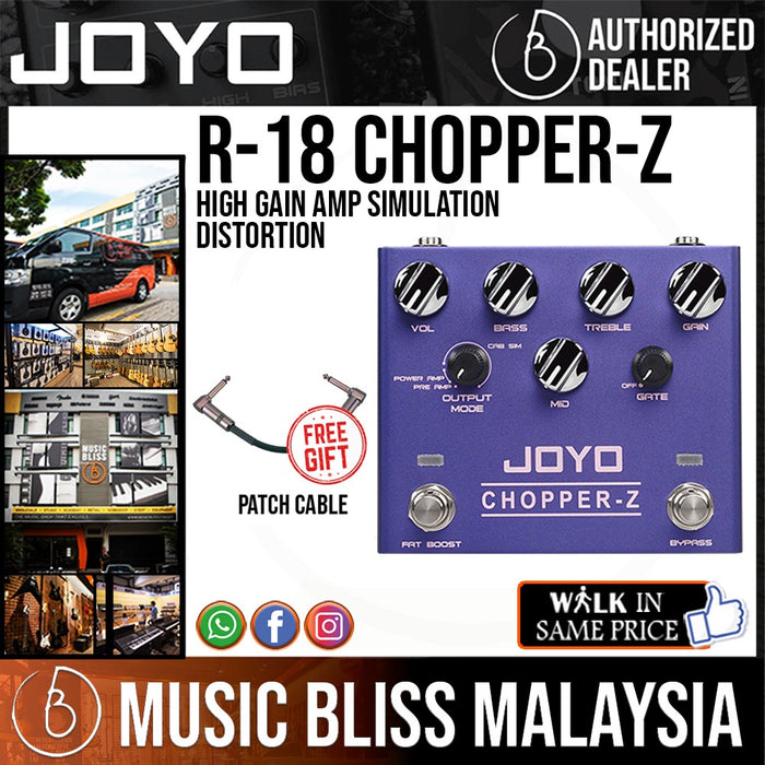 Joyo R18 ChopperZ Distortion Effect Pedal Music Bliss Malaysia