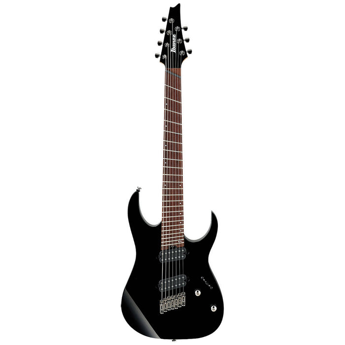 Ibanez RGMS7 7-string Multi-scale Solidbody Electric Guitar - Black - Music Bliss Malaysia
