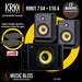 KRK ROKIT 7 G4 7" Powered Studio Monitor with Gator Studio Monitor Isolation Pads - Pair - Music Bliss Malaysia