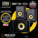 KRK ROKIT 7 G4 7" Powered Studio Monitor with Gator Studio Monitor Isolation Pads - Pair - Music Bliss Malaysia