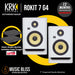 KRK ROKIT 7 G4 7" Powered Studio Monitor with Gator Studio Monitor Isolation Pads - White Noise Finish, Pair - Music Bliss Malaysia