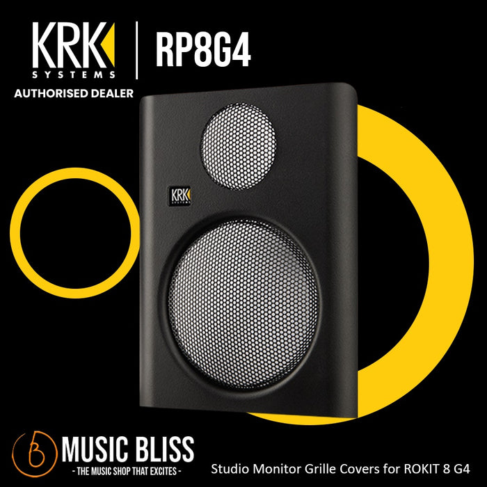 KRK ROKIT G4 Studio Monitor Grille Covers for ROKIT 8 G4 - Music Bliss Malaysia