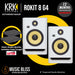 KRK ROKIT 8 G4 8" Powered Studio Monitor with Gator Studio Monitor Isolation Pads - White Noise Finish, Pair - Music Bliss Malaysia