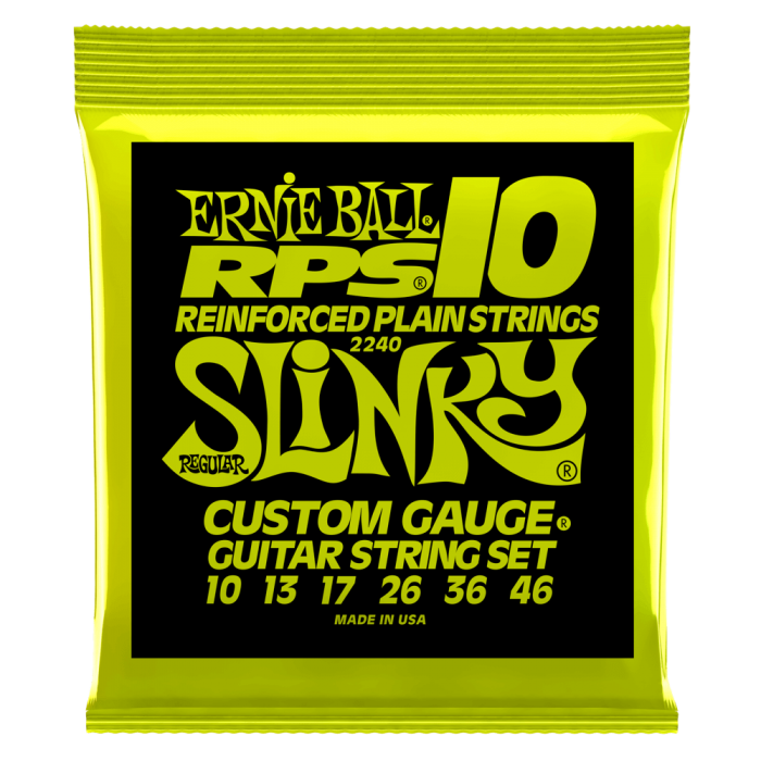Ernie Ball 2240 Regular Slinky RPS Nickel Wound Electric Guitar Strings (10-46) - Music Bliss Malaysia