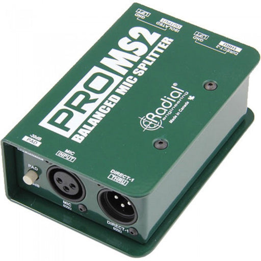 Radial Engineering ProMS2 Passive Microphone Splitter For Splitting One Mic to 2 or 3 Destination (Pro MS2 / Pro-MS2) *RMCO Promotion* - Music Bliss Malaysia
