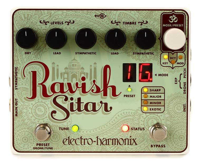 Electro Harmonix Ravish Sitar Emulation Guitar Effects Pedal (Electro-Harmonix / EHX) - Music Bliss Malaysia