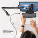 FIFINE T669 Studio Condenser USB Microphone, Computer PC Microphone Kit with Adjustable Scissor Arm Stand Shock Mount for Instruments Voice Overs Recording Podcasting YouTube Karaoke Gaming Streaming (T-669) - Music Bliss Malaysia
