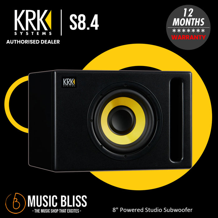 KRK S8.4 8" Powered Studio Subwoofer - Music Bliss Malaysia