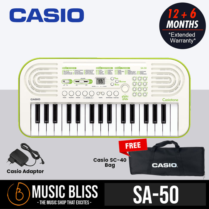 Casio SA-50 32-Keys Mini Keyboard - Music Bliss Malaysia